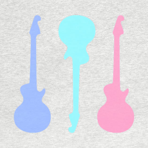 Pastel Guitars by XOOXOO